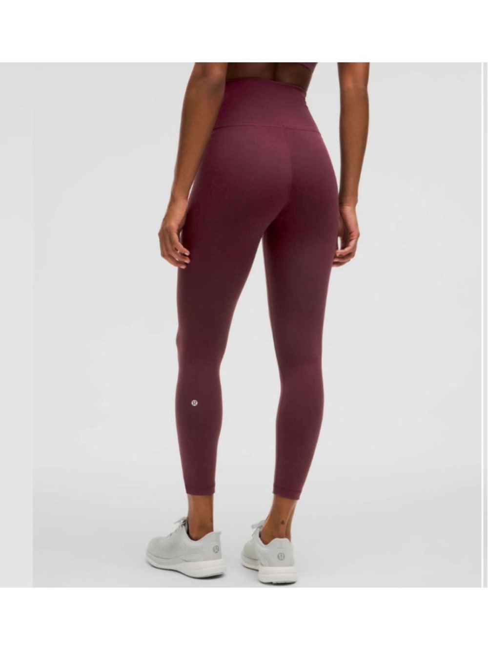 Women's Lululemon Maroon Wunder Train High-Rise Leggings Size 10